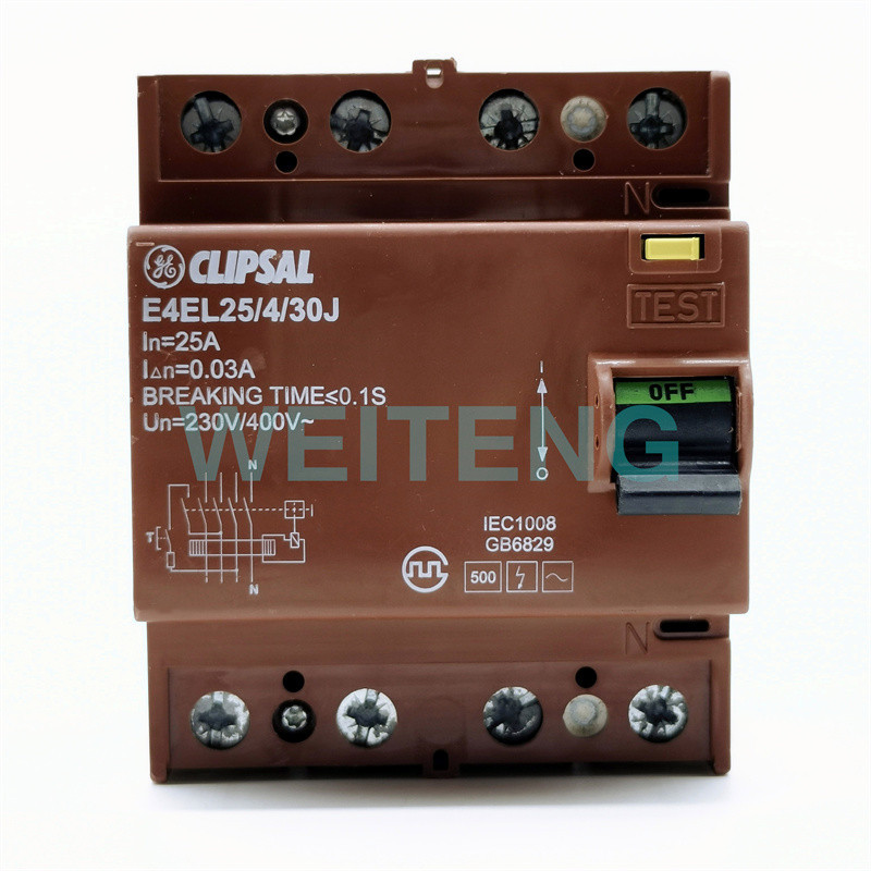CLIPSAL奇胜 E4EL25/4/30J 漏电断路器剩余电流空气开关 三相四线