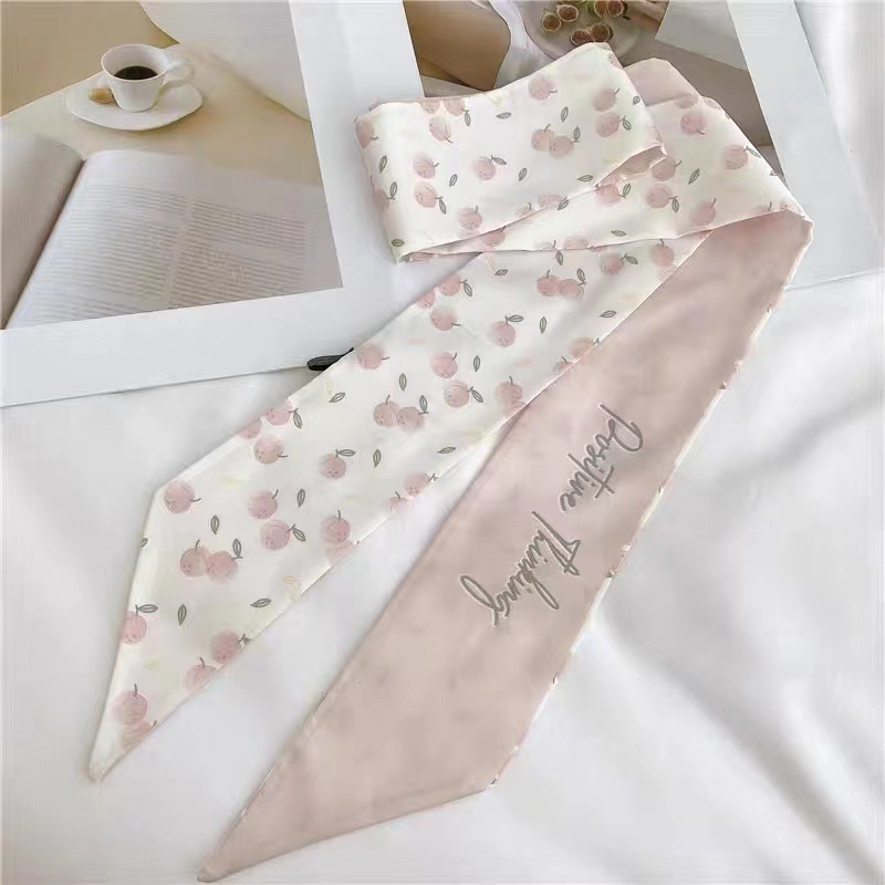 Estilo francés Internet celebridad bufanda banda para el cabello Niñas vintage pajarita banda para el cabello largo Corea del Sur ins cuerda para el cabello accesorios para el cabello