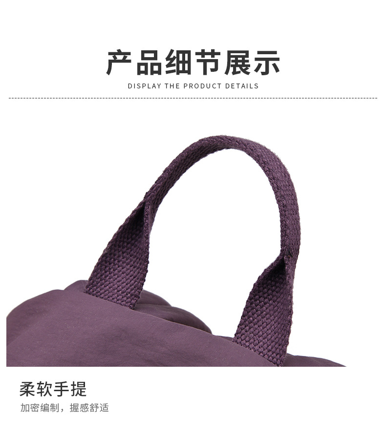 High-Quality Women's Backpack 2026 New Style Female Dual-Strap Backpack Casual Multi-Pocket Travel School Bag Simple Lightweight Nylon