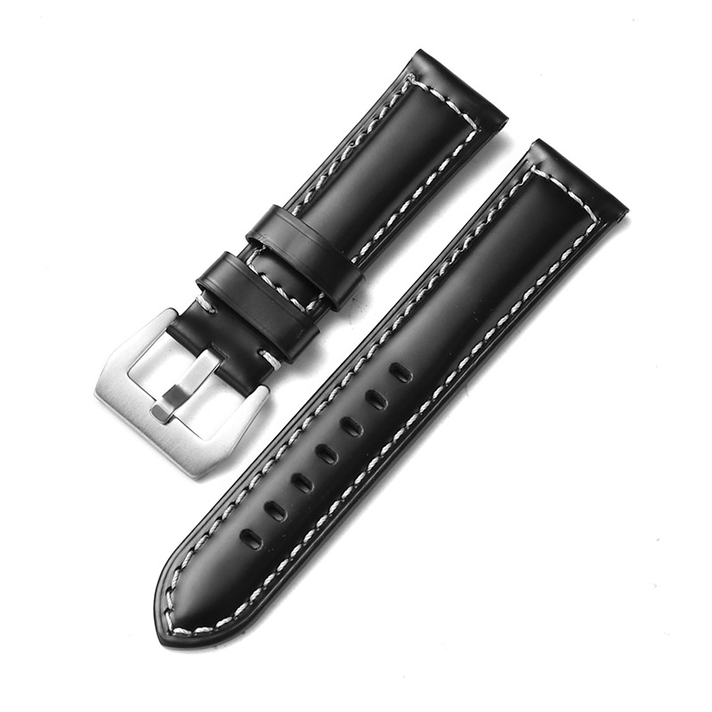 Aplicable iwatch correa de cuero genuino Apple correa de reloj applewatch8 Huawei GT3 Samsung S1 Pena Mar
