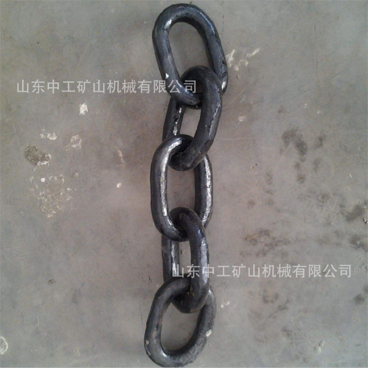 多规格矿用锻打三环链 ?矿用开口接链环 圆环链条硬度高