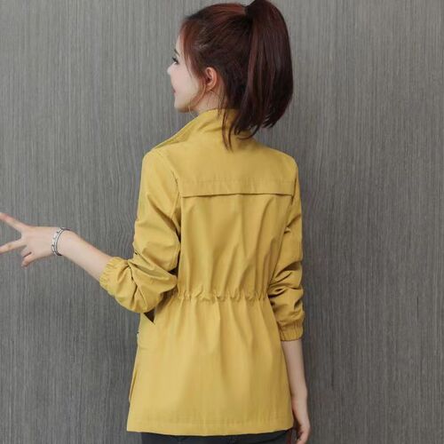 Spring and Autumn Season New Women's Coat for Petite Women, Women's Collar Double-Layer Slimming Fashion Cardigan Top