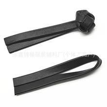 仿皮一字盘扣pu双层黑色皮中国风复古唐装大衣外套裤子服装纽扣子