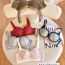 9395#豹纹纸片杯 34-40码超薄B杯无痕无钢圈  猫系少女文胸内衣