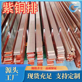 厂家直销现货T3紫铜排镀锡铜排T2紫铜棒T1紫铜管规格品种齐全