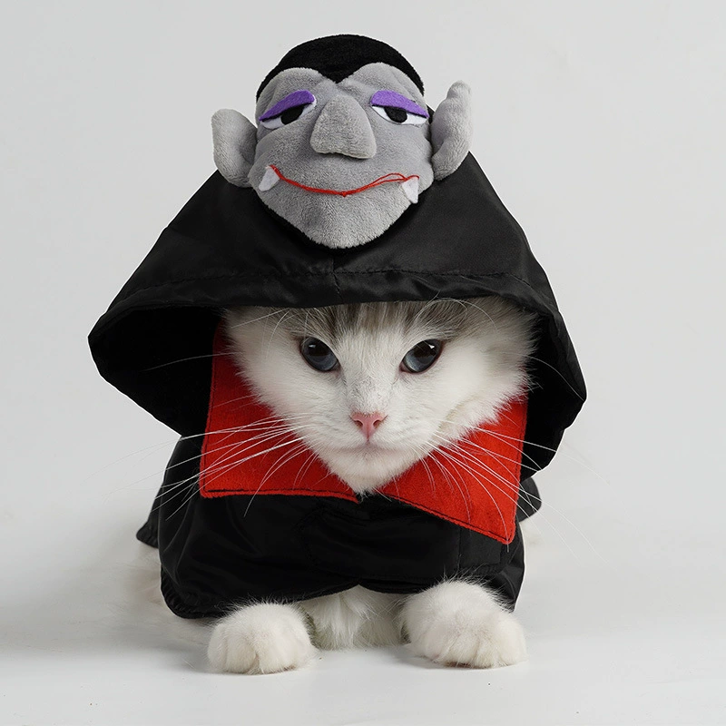 Jizai домашнее животное Хэллоуин поставляет одежду Одежда для вечеринок холодостойкая трансграничная забавная теплая маска одежда с капюшоном