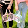 Cosmetic bag, handheld shoulder bag, capacious brand cute waterproof storage bag for traveling PVC