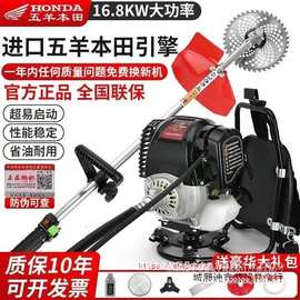 四冲程背负式割草机多功能汽油除草机小型家用锄草开沟松土打草机