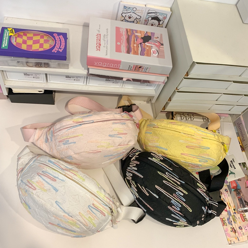 2025 nuevo bolso de pecho deportivo diagonal simple casual de moda bolso de hombro simple fresco bolso de ciclismo para hombres y mujeres del mismo estilo