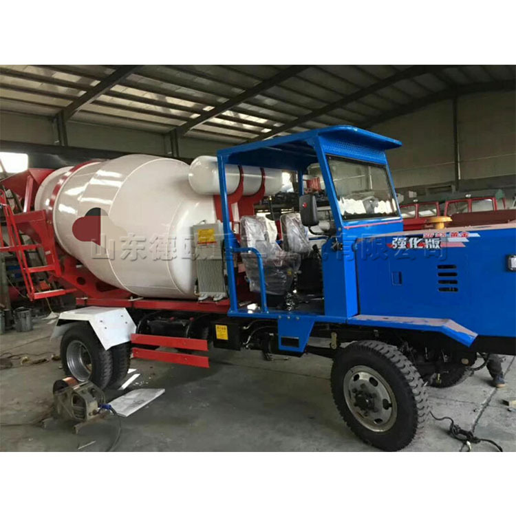 混凝土搅拌运输车 建筑工地混凝土运输车 四轮水泥砂浆柴油罐车