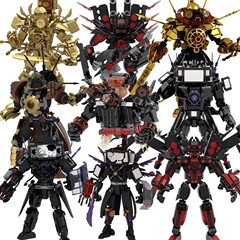 クロスボーダータイタンモニタービルディングブロックおもちゃ時計マンテレビマンサウンドマンフィギュアモデル