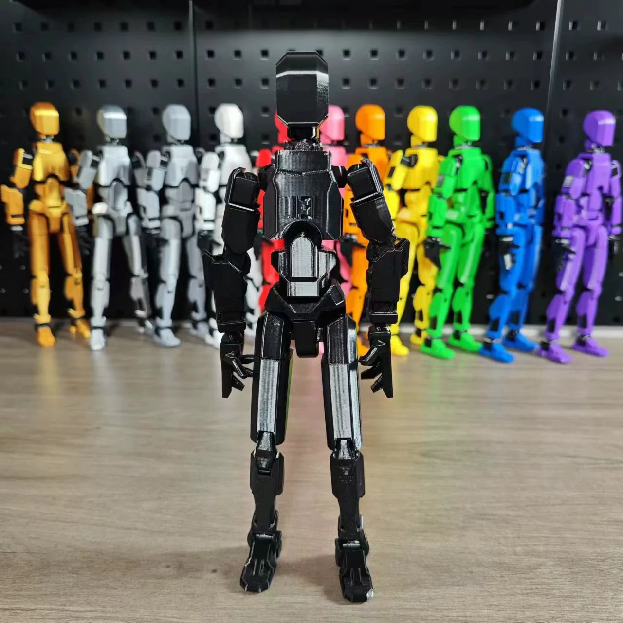 Articulated mini figure, ABS multi‑joint robot, 4 weapons & 3 gestures, assembled or kit