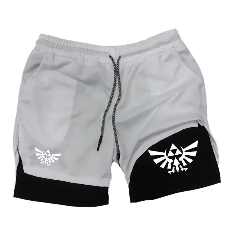 Zelda-themed men's 5inch sports shorts | Quick-drying, loose fit, perfect for basketball, running, and casual wear Zelda-themed men's 5inch sports shorts | Quick-drying, loose fit, perfect for basketball, running, and casual wear