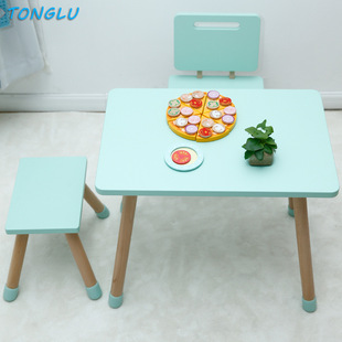 Children's Room Learning Desk Kindergarten Baby Game Table and Chair Children's Square Table and Chair suit