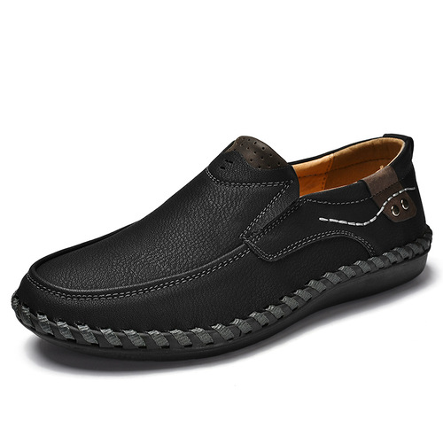 Handmade Casual Men's Shoes, Summer Soft Soles, Breathable Men's Shoes, Large Size Lazy Driving Shoes, Korean Style Bean Shoes
