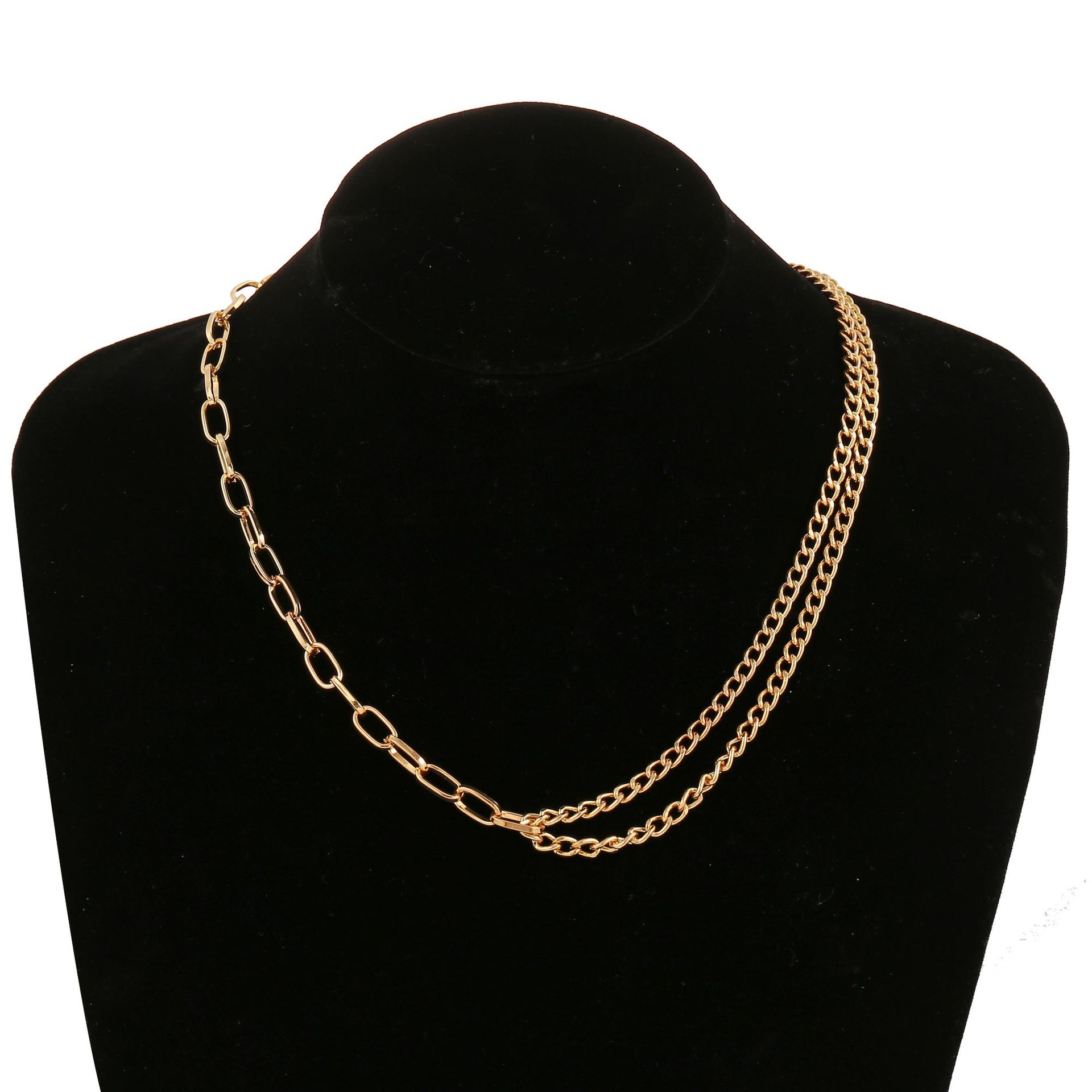 Exaggerated Chain Necklace Wholesale Creative Niche Hip-hop Style Necklace Punk Metallic Clavicle Chain display picture 5