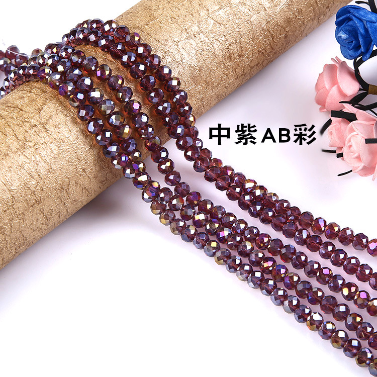 Honyun クリスタルフラットビーズ AB カラー diy ファセットガラスルースビーズ衣類アクセサリーブレスレットヘアアクセサリーアクセサリー