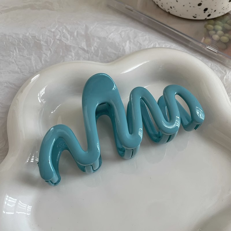 Clip de agarre de verano de gran tamaño, horquilla para el cabello en la parte posterior de la cabeza, gran cantidad de cabello femenino, tocado de clip de tiburón 2024 nueva horquilla