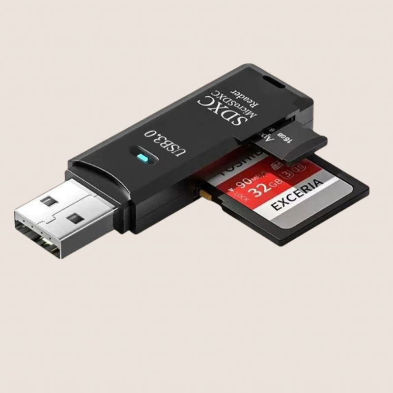 USB3.0 картридер многофункциональный считыватель карт SD и TF два-в-одном читающее устройство