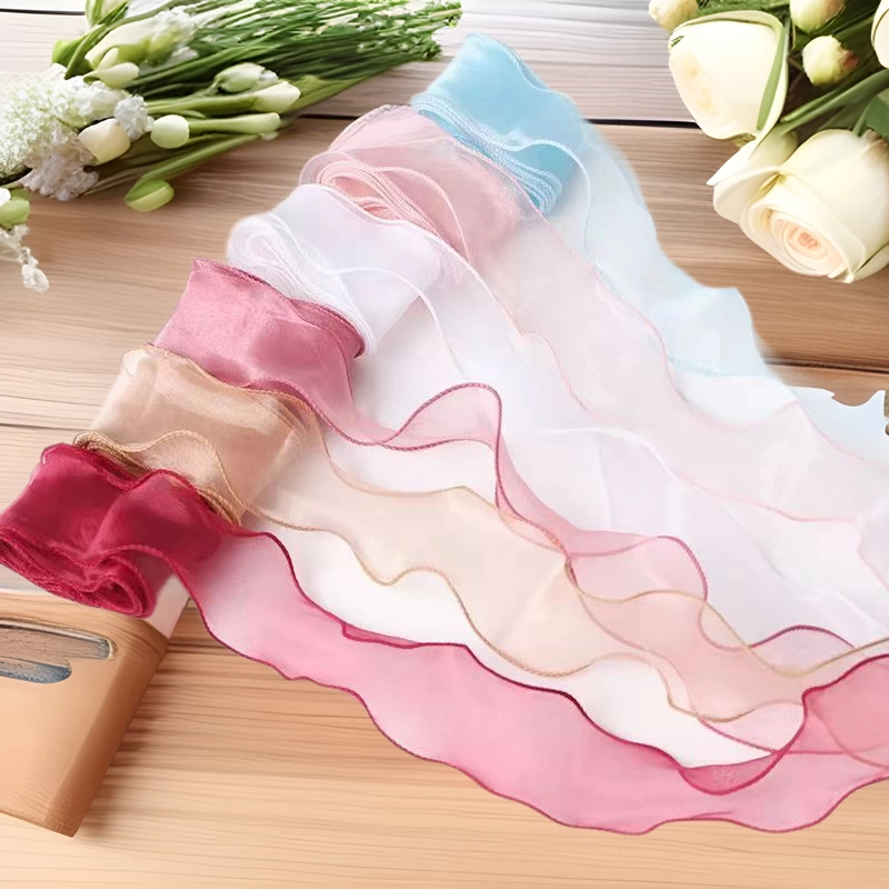 Рождественская лента из пряжи «рыбий хвост» для упаковки букетов, материалов для декора тортов, рукоделия, создания атмосферы, бантов, для цветочных магазинов, подарочных коробок