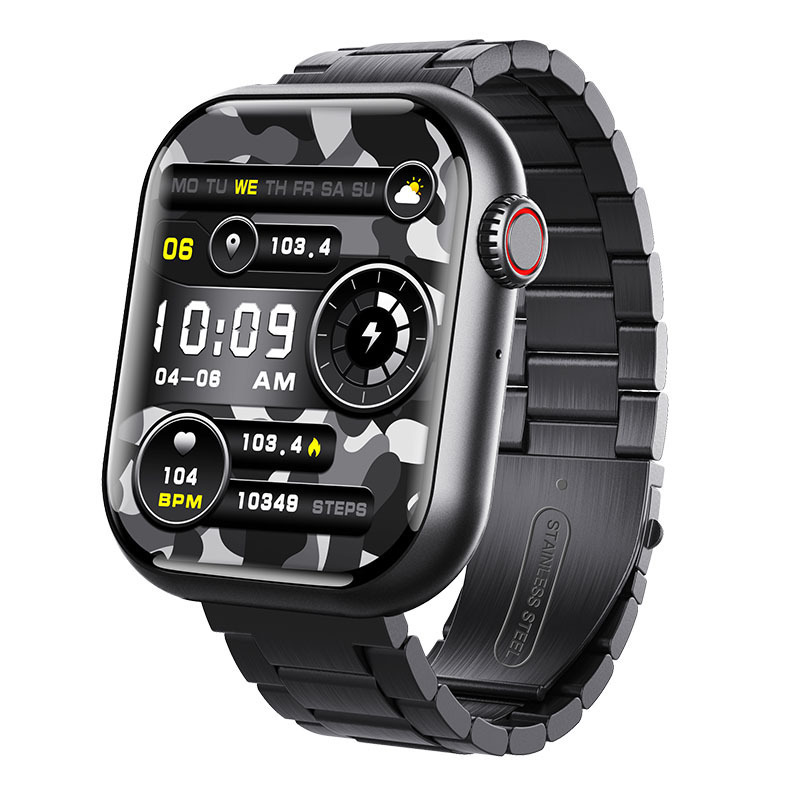 Transfronterizo F108 reloj inteligente deportivo Bluetooth llamada frecuencia cardíaca presión arterial oxígeno termómetro de monitoreo de pulsera de salud