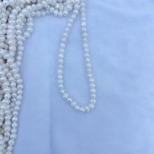 天然淡水珍珠5-6mm冲头珍珠串珠饰品配件手工珠宝项链手链diyA16