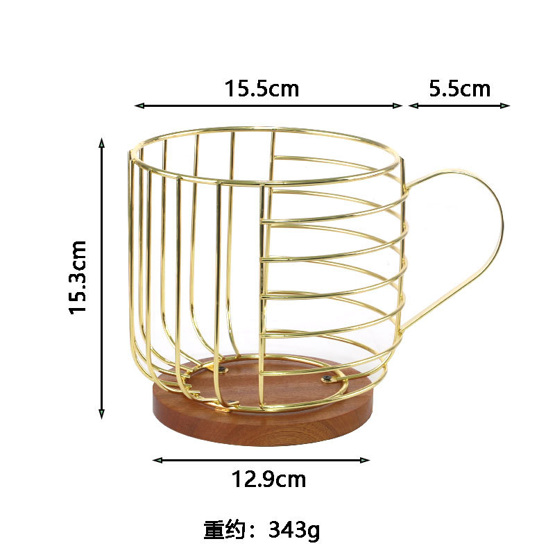 Cápsula de almacenamiento de café estante de almacenamiento de escritorio Candy Tea canasta de almacenamiento con tapa bolsa de té caja de almacenamiento barra de bar