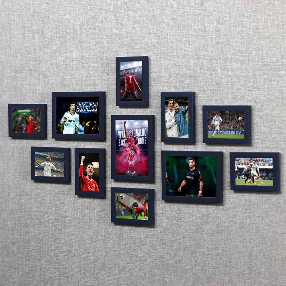 C Luo cartel UEFA fútbol Copa del Mundo estrella dormitorio mural de la pared dormitorio pintura decorativa montado en la pared marco de fotos Foto de la pared