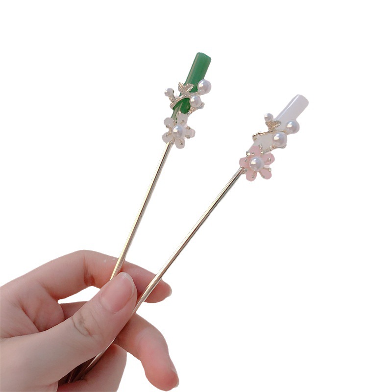 Nueva horquilla de estilo antiguo chino, horquilla de todo fósforo para niña, horquilla de sentido avanzado, horquilla, Hanfu, accesorios para el cabello escalonados de estilo chino