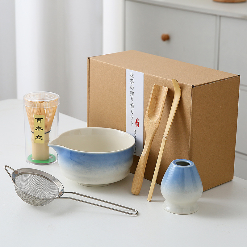 Japonés Matcha tazón Matcha túnica canción té herramientas de pedido taza de té de cerámica taza de té mezclador Matcha cepillo taza de té