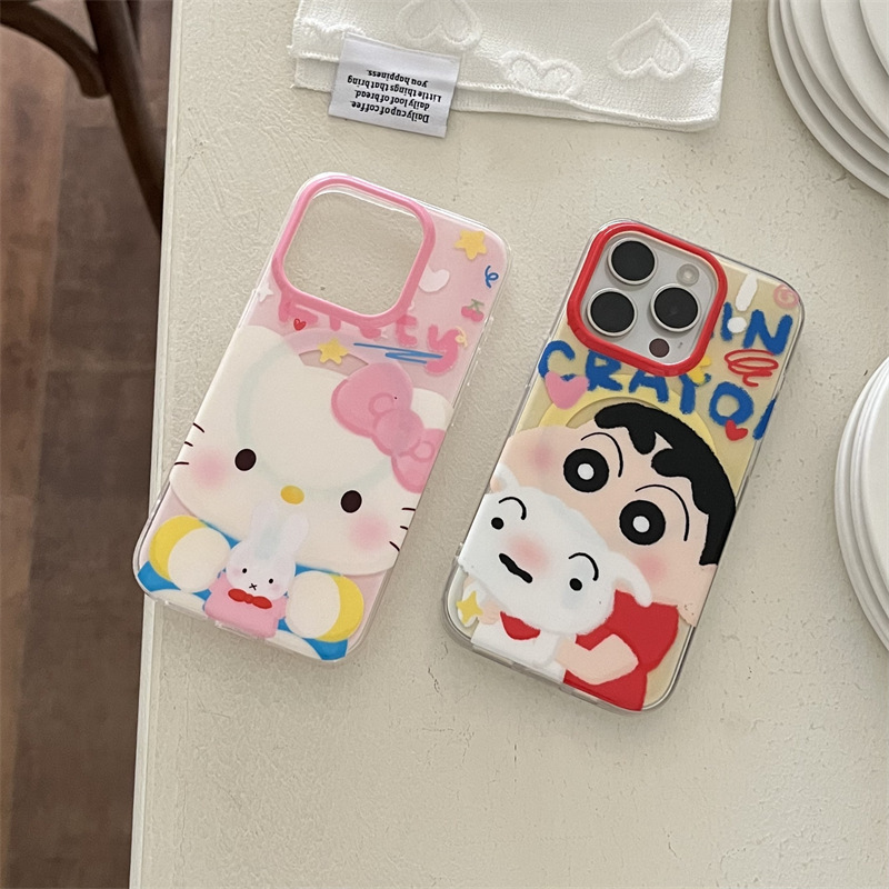 Girl ins lindo dibujos animados rosa kt para iphone15 pareja 16ProMax funda para teléfono móvil Apple 13/14 nuevo