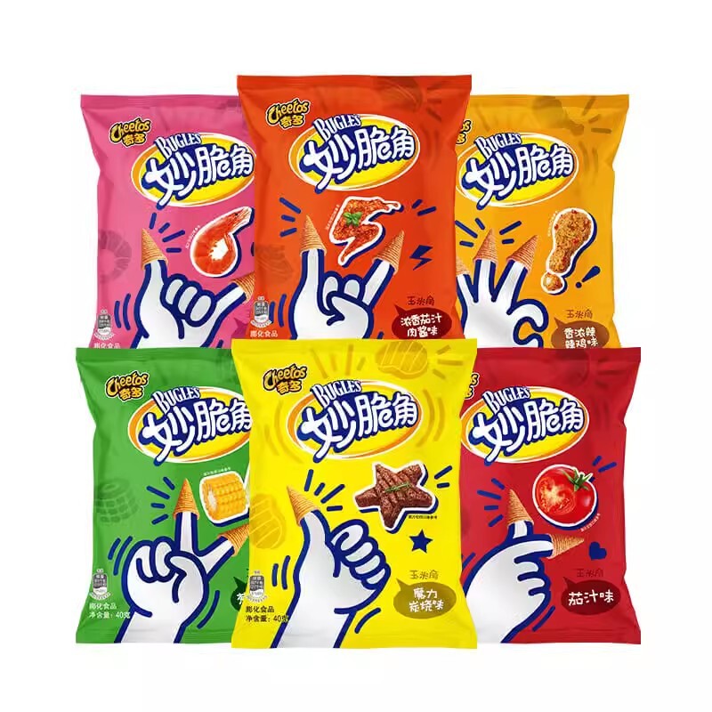 Chiduomiao Crispy Corner 40g Onion Flavor Original/Eggplant Juice Flavor Multi-Flavor Office Snacks Puffed Box Rules 40 Packs Chiduomiao Crispy Corner 40g Onion Flavor Original/Eggplant Juice Flavor Multi-Flavor Office Snacks Puffed Box Rules 40 Packs