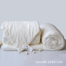 全棉纱布蚕丝被冬被夏被双宫茧100%桑蚕长丝春秋被芯四季通用