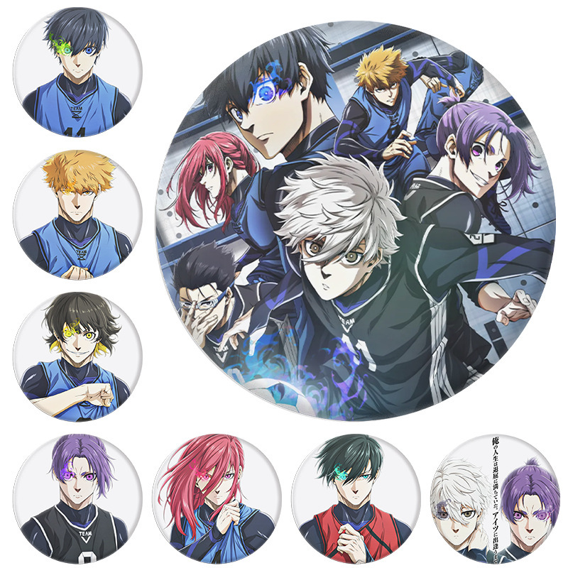 Japanese diffuse blue prison theater version movie EPIOSODE with badge mirror key chain collection Japanese diffuse blue prison theater version movie EPIOSODE with badge mirror key chain collection
