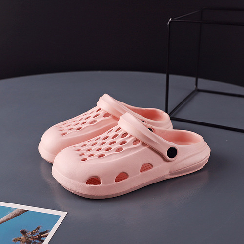 Croc shoes for women, summer outer wear, cartoon cute indoor home bathing, non-slip, non-smelling, shit-stepping beach semi-drags