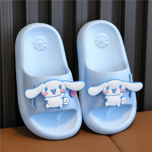Sanrio Children's Summer Slippers Indoor and Outdoor Non-slip Soft Sole Home Cute Cartoon Parent-Child One-piece Slippers Wholesale