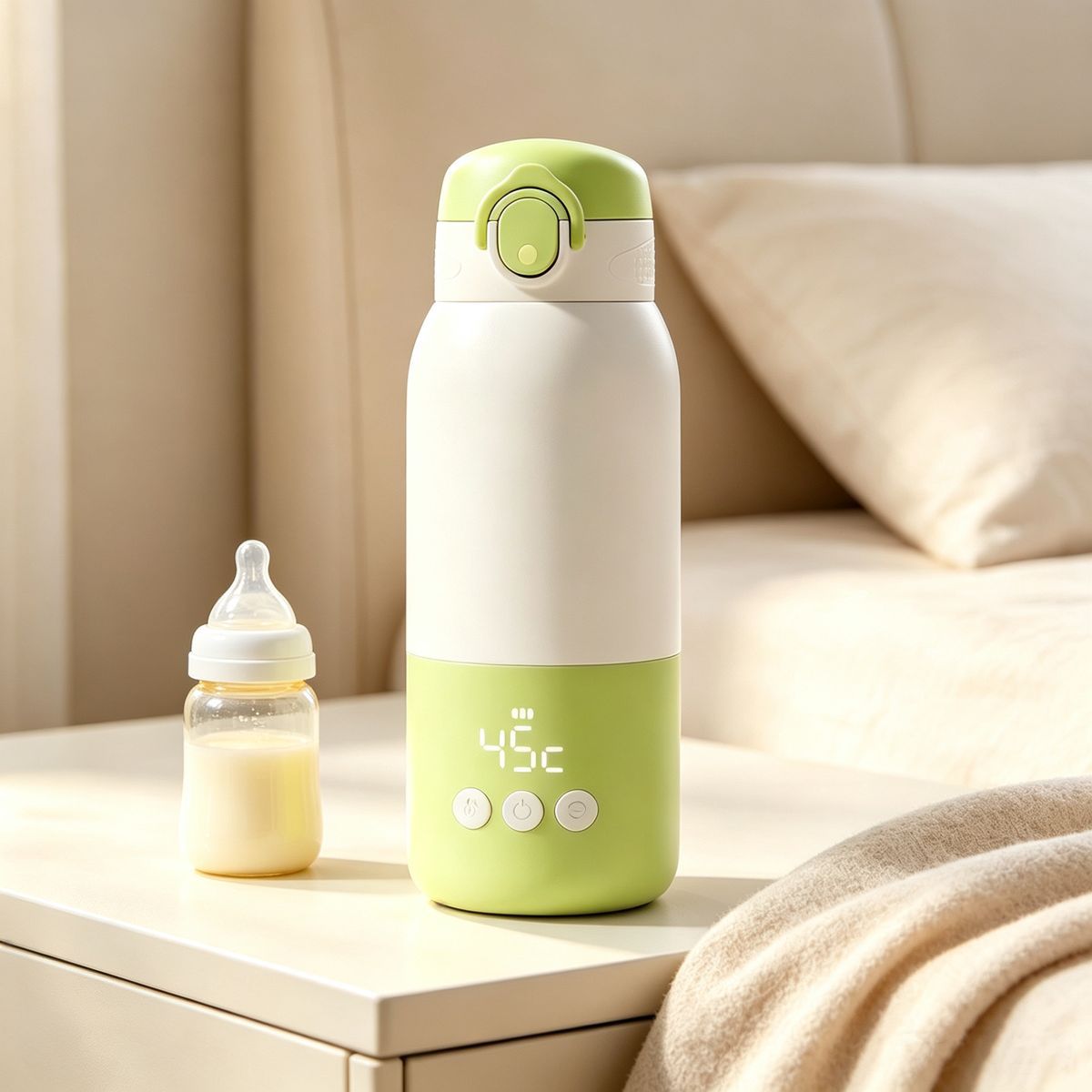 Wireless Baby Travel Milk Warmer Portable Heating Electric Cup Household Small Milk Warmer