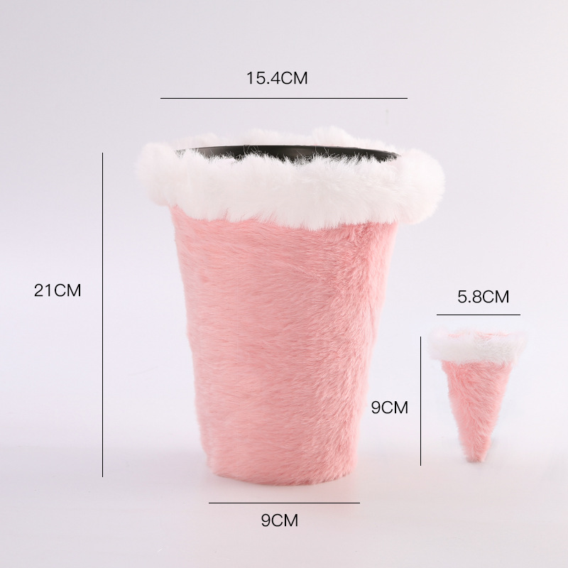 Serie de invierno y otoño de siete colores, taza de té de peluche, caja de flores, caja de regalo floral diy hecha a mano