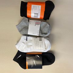 Suan Nakesi チェックマーク ハイチューブ メンズ レディース 黒と白のタオルボトム フィットネス ミッドチューブ ソックス シャーク パンツ トレーニング バスケットボール ソックス