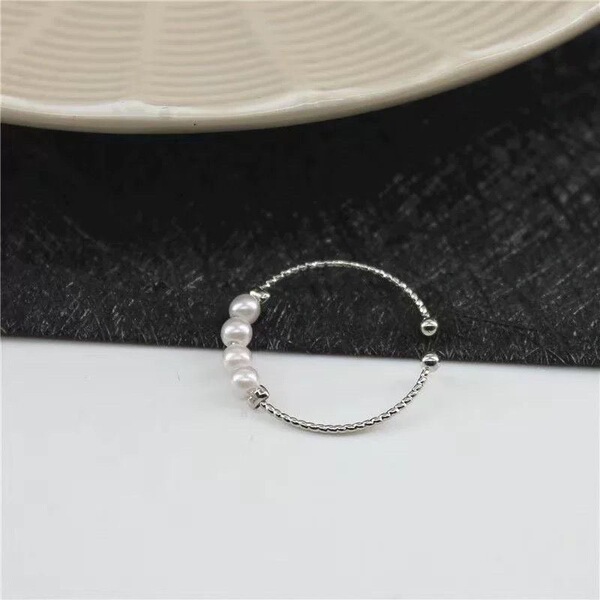 Japanese one size fashionable brand ring pearl