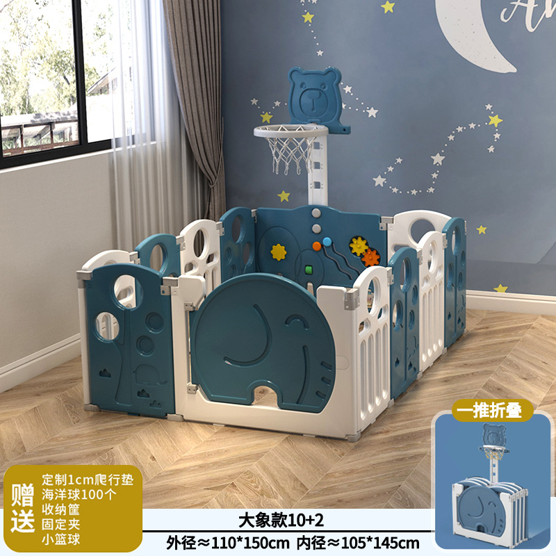 Seleccione estrictamente la protección infantil para niños en el suelo cerca de juego para niños pequeños plegables en el interior de la casa bebé arrastrando la barraca