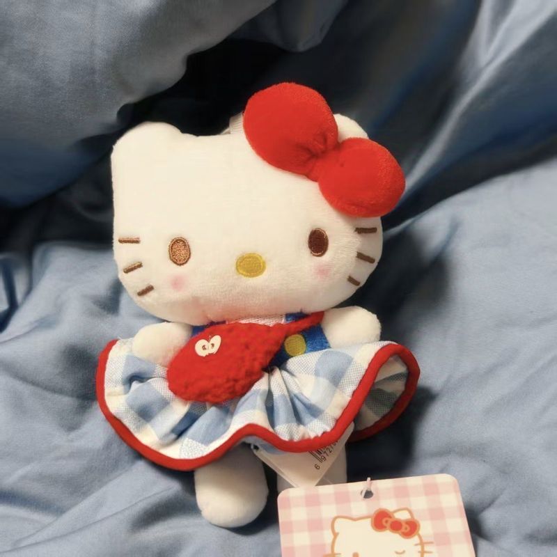 苹果挎包大摆裙kitty挂件新款哈喽kitty包包挂饰kt猫送闺蜜礼物女|undefined