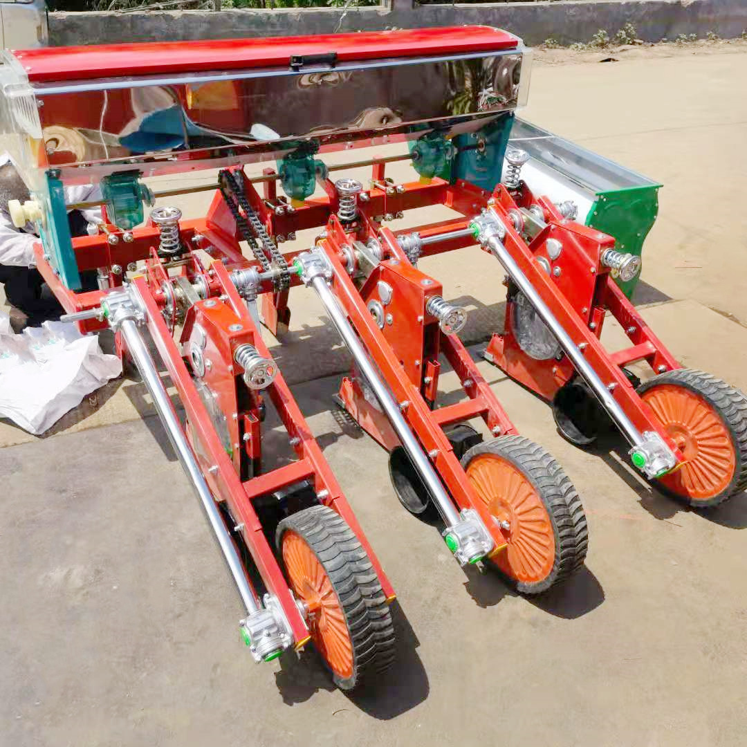 四轮拖拉机悬浮玉米大豆精播机免耕免间苗播种机3-6行