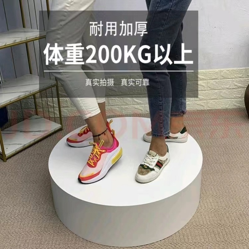 円形テーブルベースプラットフォーム、円形小型ステージ、ライブブロードキャストステージ、モデルステージ、ウェディングドレスフィッティングステージ、写真撮影用円筒ディスプレイステージ|undefined