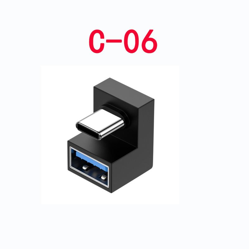 Type cアダプタusb 3.1アダプタ雷インターフェイス磁気プラグ公転母延長エルボ|undefined