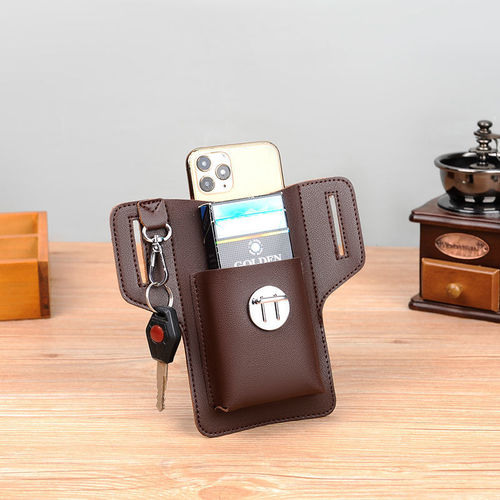 Men's Workforce Phone Waist Bag for  New Phone, Pouch Style, Can Hold Cigarette Box, Key Holder, Dedicated for Wearing on Belt