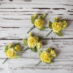 仿真花胸花裝飾跨境廠家假花綠植物批發婚慶工藝品INS風MW99781