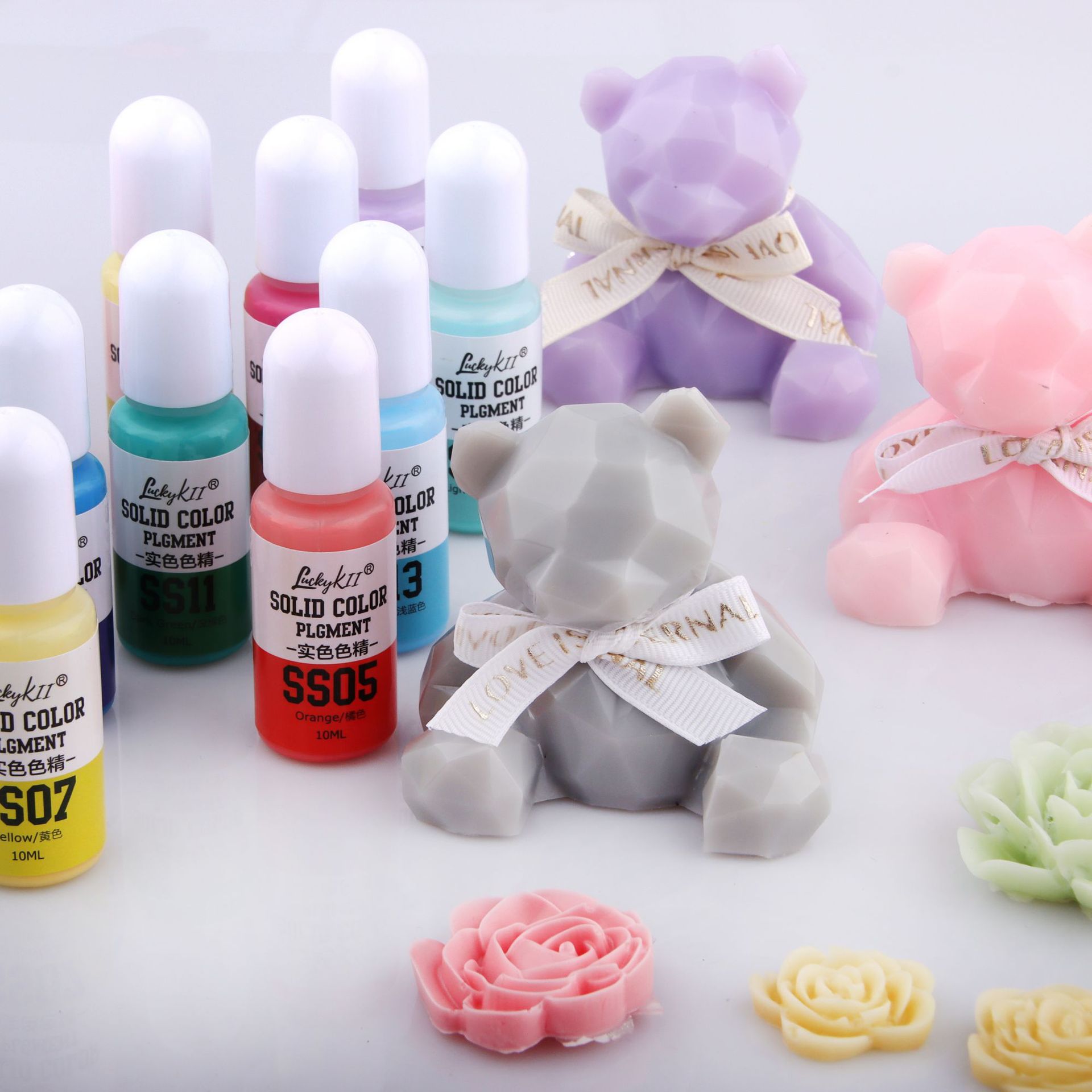 DIY Macaron solid color oil-based colorant DIY crystal dropper color pigment cross-border product ma