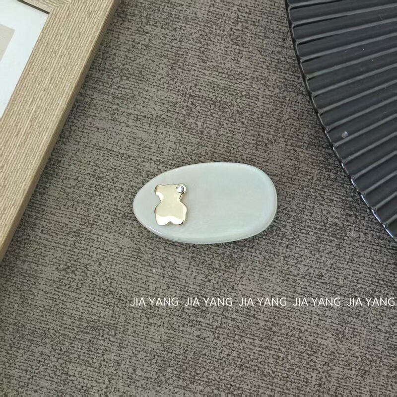 可爱卡通小熊醋酸发卡甜美发夹刘海夹侧边夹高级感百搭鸭嘴夹发饰|undefined