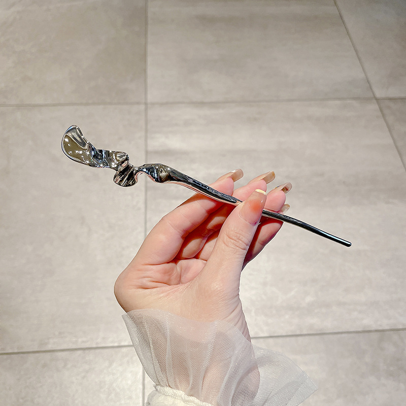 Orquídea de estilo antiguo broche de orquídea de franela nuevo estilo chino de primavera adornamiento de cabello temperamento disco broche de cabello simple broche nicho tocado